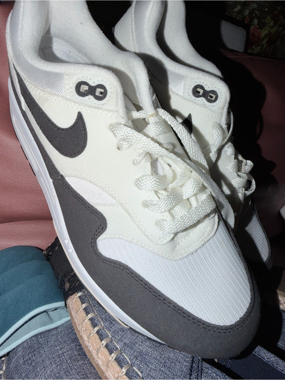 Nike Women’s White and Black Low-Top Athletic Sneakers